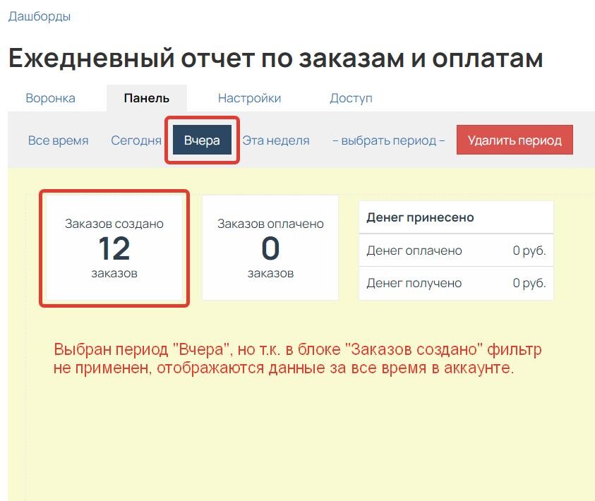 Отображение данных в блоке без фильтра Отображение данных в блоке без фильтра