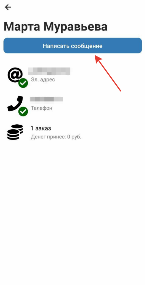 Информация в профиле пользователя Информация в профиле пользователя