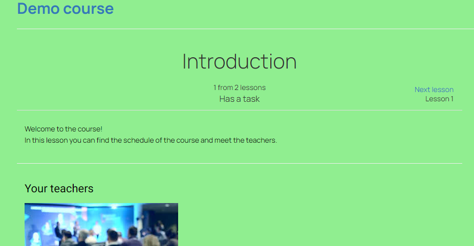 <p>Lesson with applied theme</p> <p>Lesson with applied theme</p>