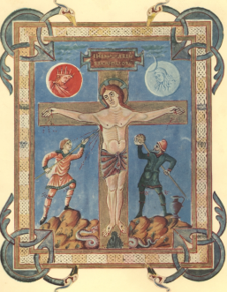 Рис. 10. Распятие как Coniunctio Cолнца и Луны. Конец IX века. Рис. 10. Распятие как Coniunctio Cолнца и Луны. Конец IX века.