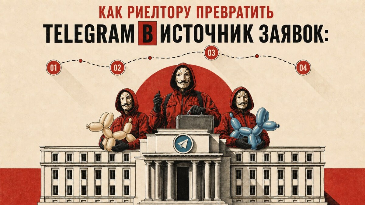 <p>Как риелтору превратить Telegram в источник заявок</p>
