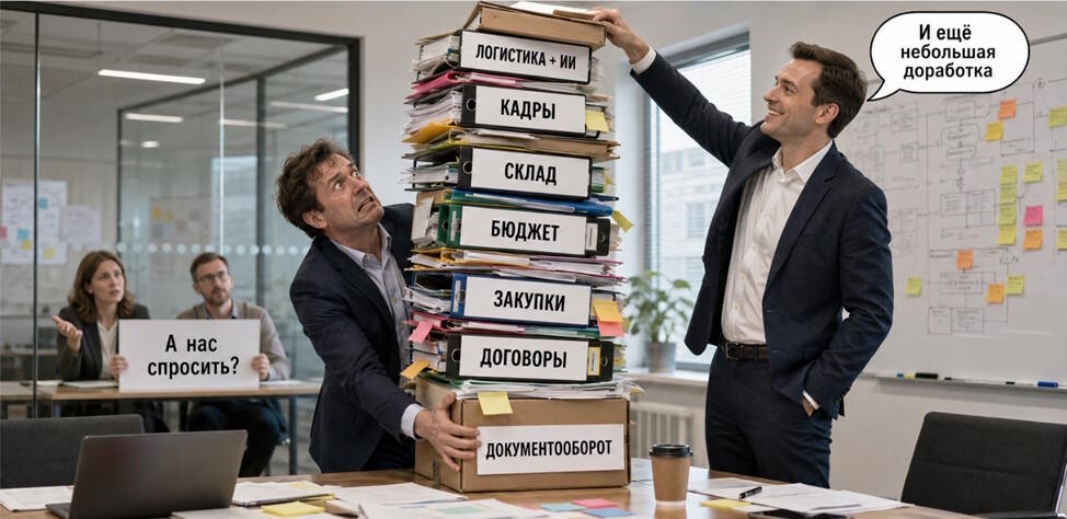  Если границы проекта не зафиксированы, «небольшие доработки» быстро превращаются в новый проект