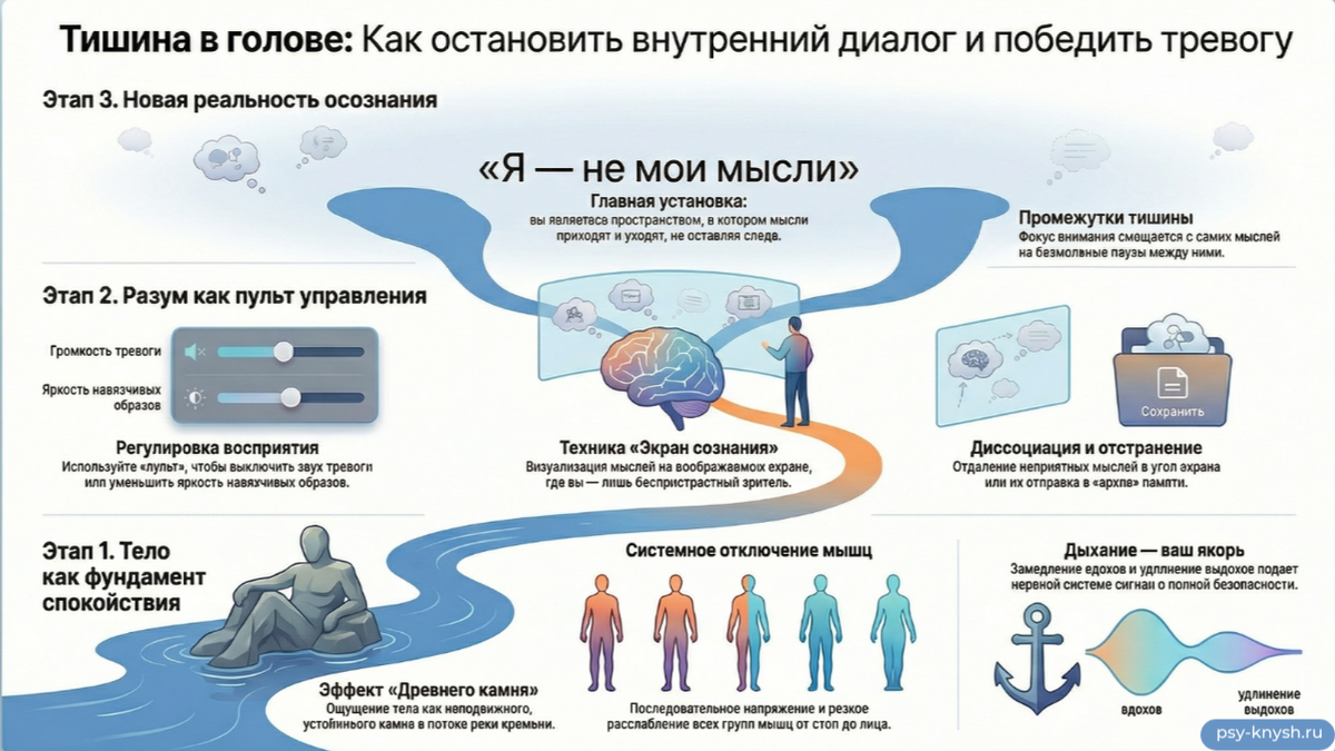 <p>		инфографика сеанса гипноза тишина в голове	</p>