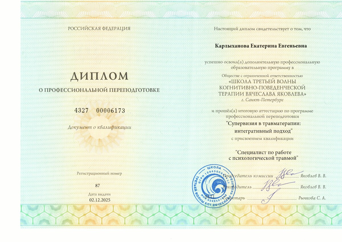 Диплом супервизора
