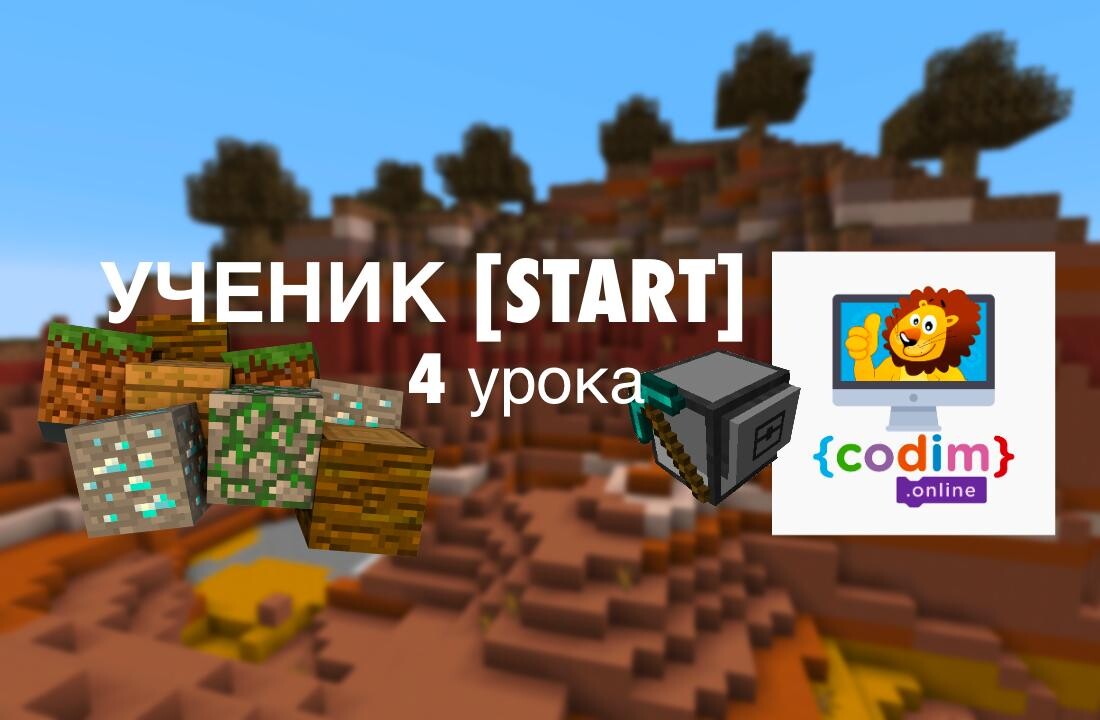 Курс по программированию в Minecraft для возраста 5-6 kет