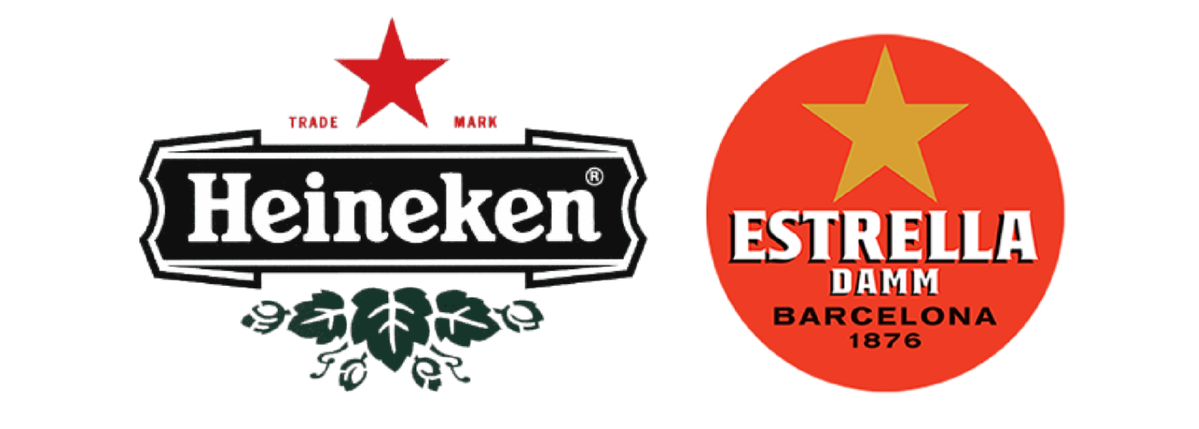 <em>Схожесть логотипов брендов Heineken и Estrella Damm</em>