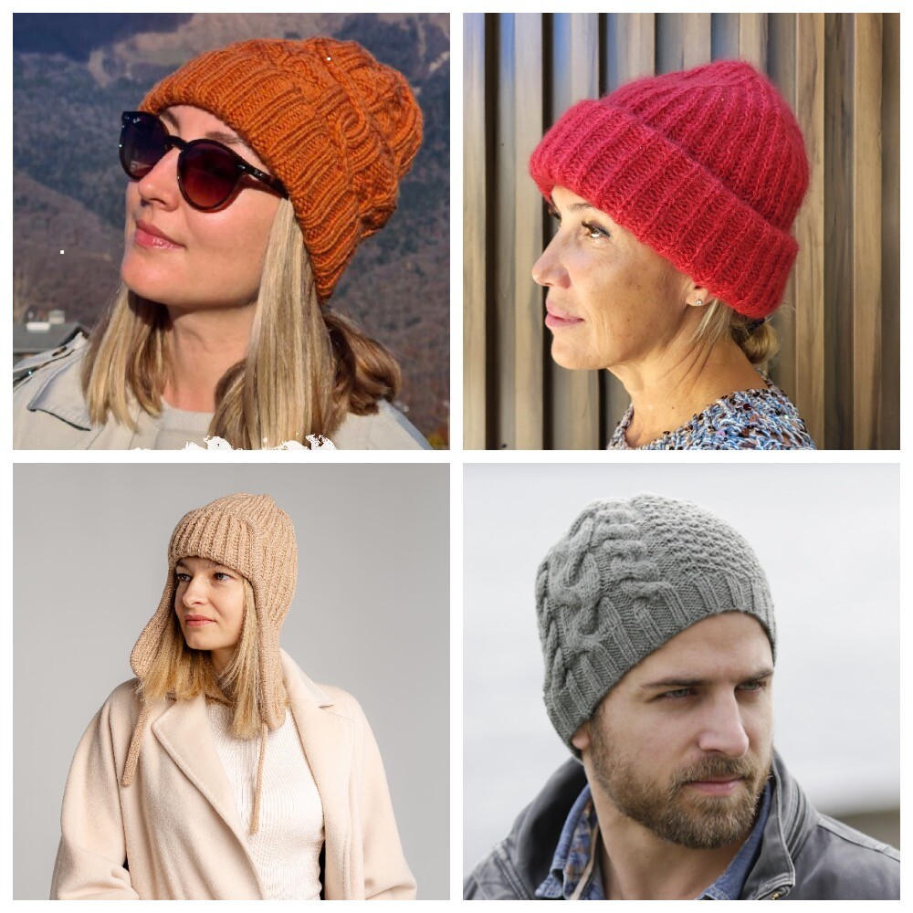 40 идей для вязания шапочек с косами на спицах со схемами, описанием и видео