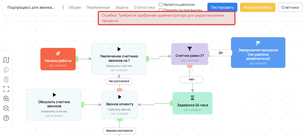 Процесс защищен от редактирования