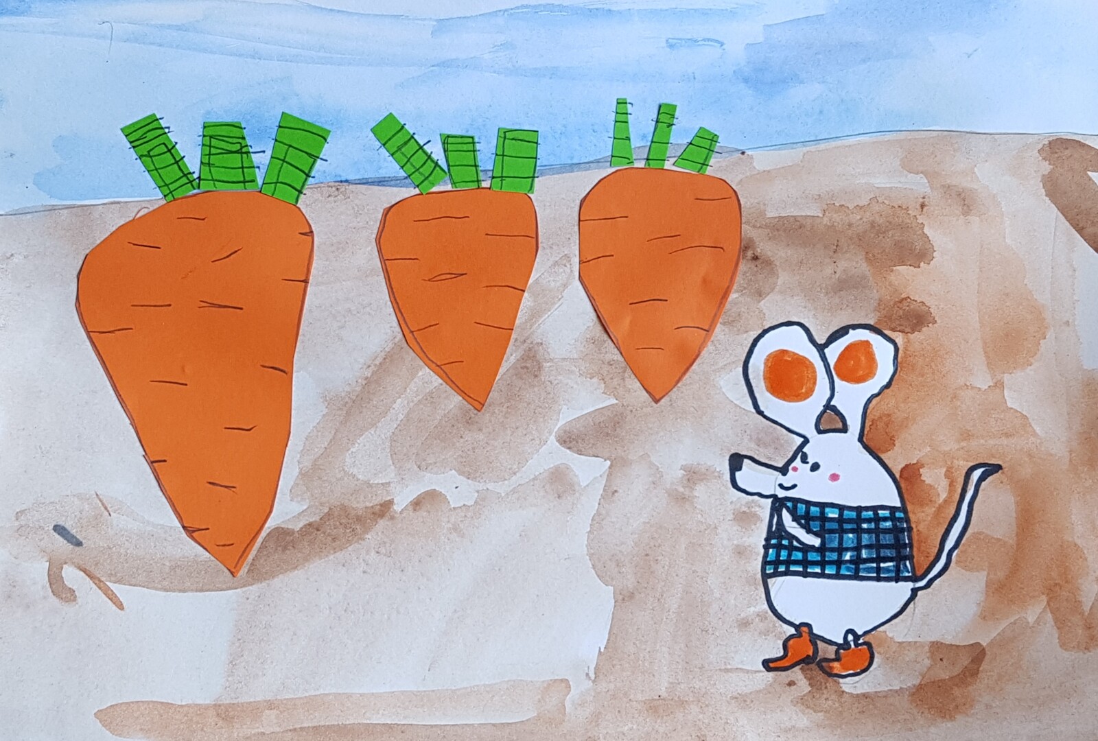 Открытка морковка своими руками