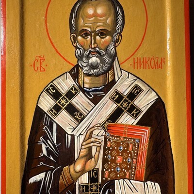 Икона Святителя Николая (поясной)