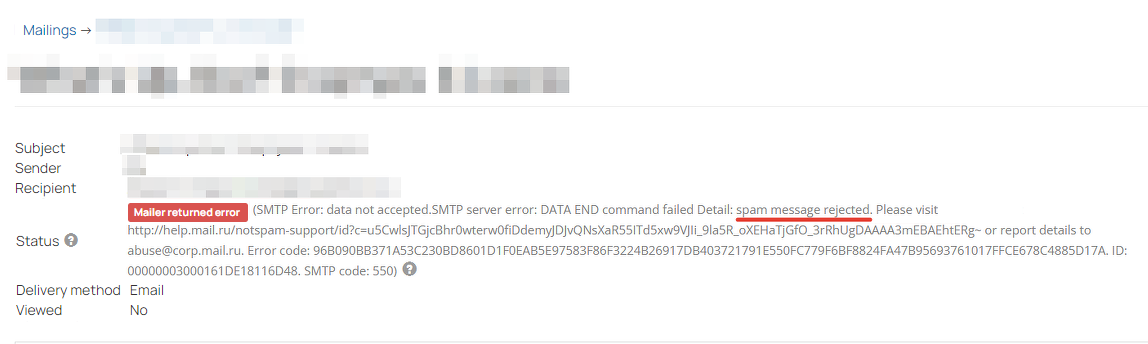 
		
		
		<p>
		
		</p><h4>Spam message rejected error</h4>					