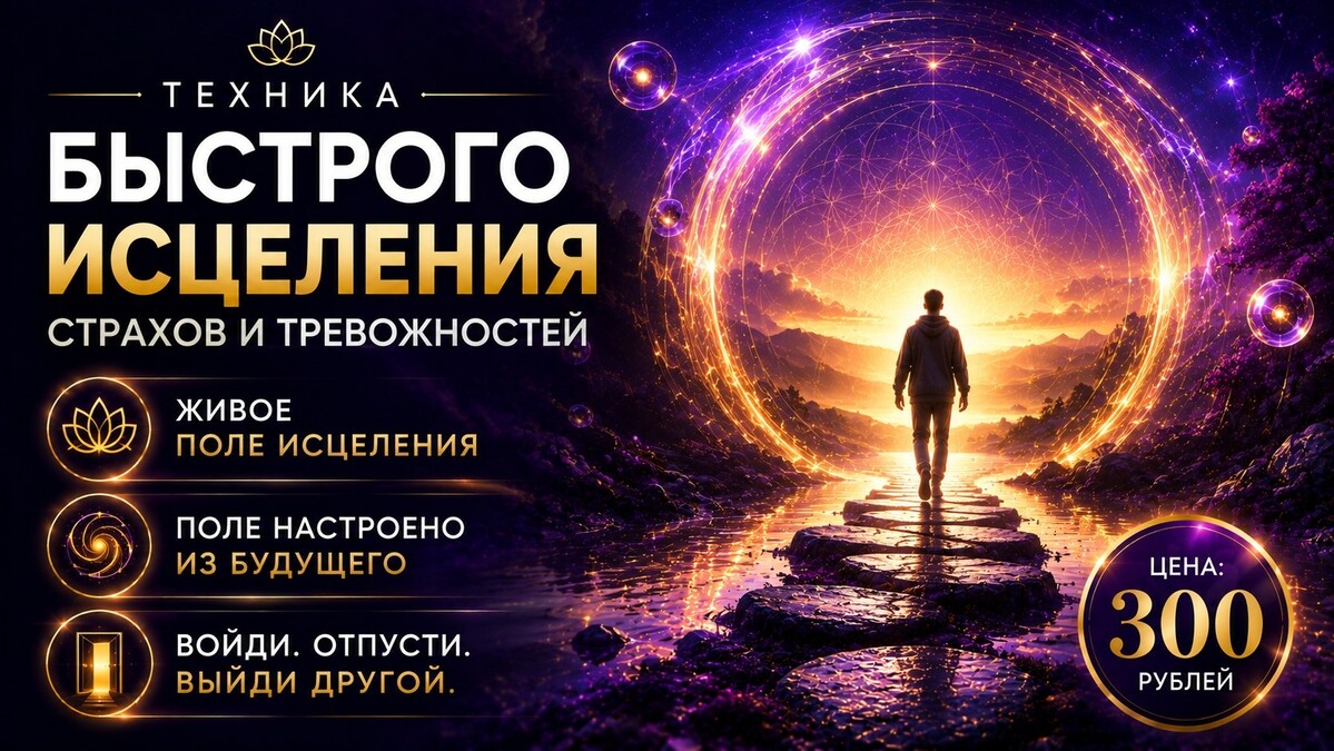 Техника быстрого исцеления страхов и тревожностей