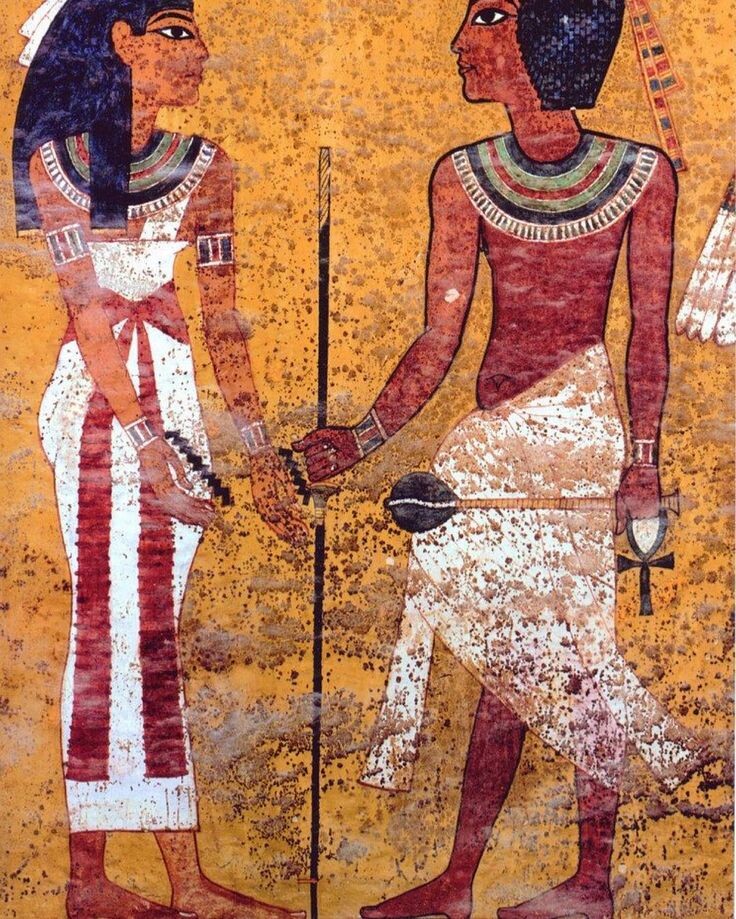 		<p>Фрагмент настенной&nbsp;росписи гробницы в Фивах,&nbsp;</p><p>около 1350 до н. э.</p>	