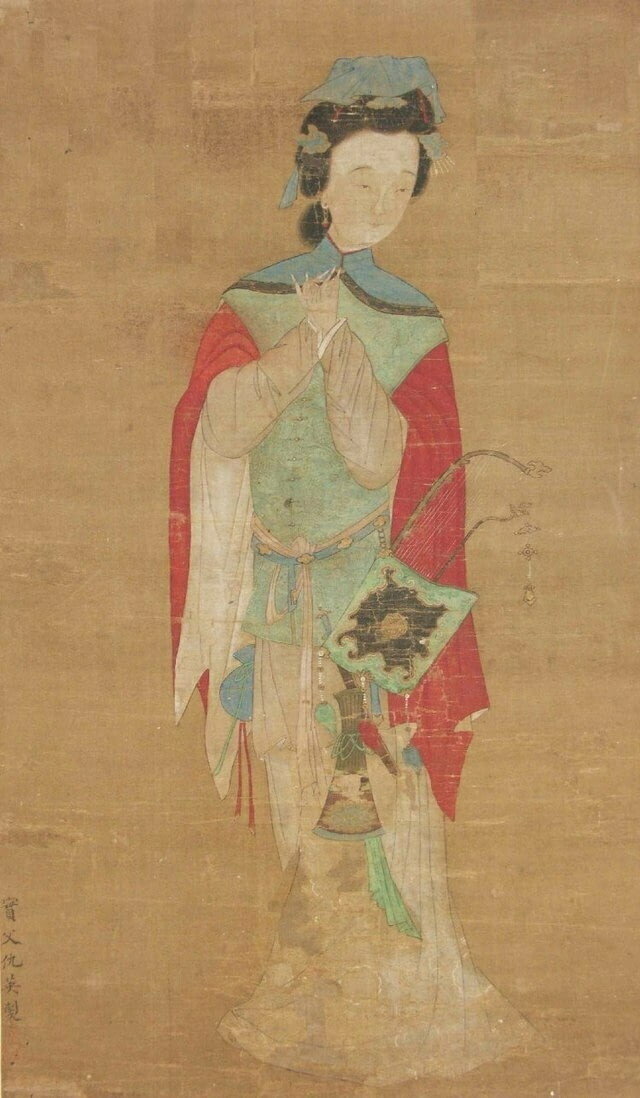 <p>Хуа Мулань. Рисунок чернилами и красками по шёлку, XVIII век</p>