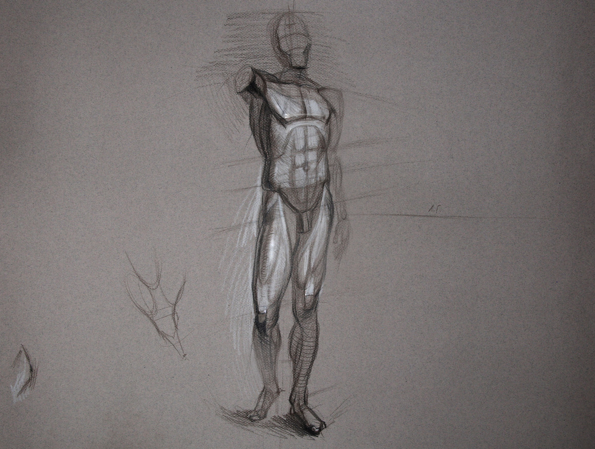 Онлайн курс «Рисуем человека. Фигура» в студии рисования Kalacheva School