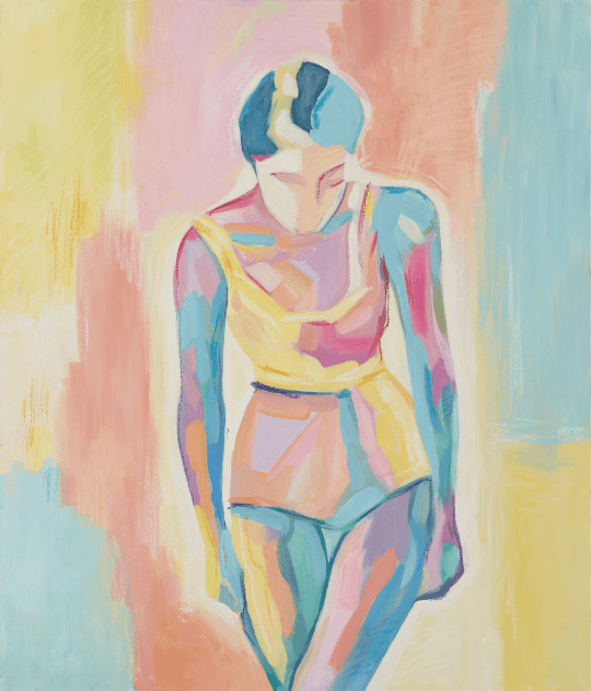 <p>Спортсменка #3, 2021<br>Холст, масло, масляная пастель<br>60 Х 70 cm</p>