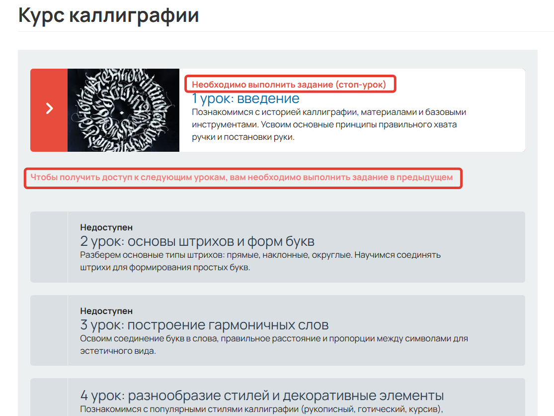 
		<p>Пример работы стоп-урока</p>	
