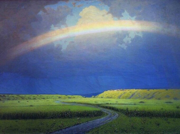 
		<p>		Радуга, Архип Куинджи</p>	