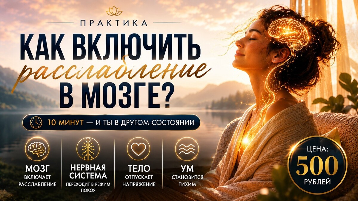Практика «Как включить расслабление в мозге?»