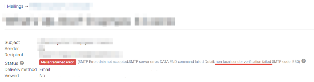 
		
		
		
		
		
		<p>
		
		</p><h4>Non-local sended verification failed error</h4>								