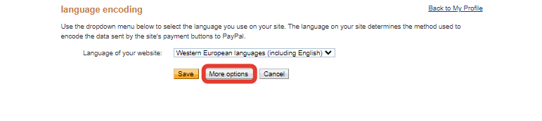 More options