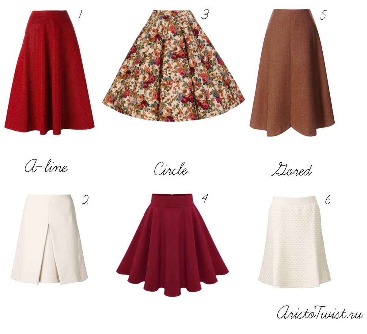 DIY Ultimate Know Your Skirts Guide Infographic from Enerie. For more very popul